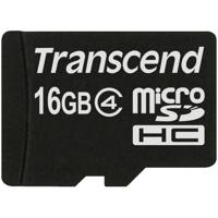 Transcend Standard microSDHC-kaart 16 GB Class 4