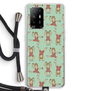 Gymboys: Oppo A94 5G Transparant Hoesje met koord