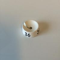 MB wit/zwart 36 voor op kledinghanger
