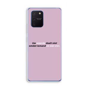 uw waarde daalt niet: Samsung Galaxy Note 10 Lite Transparant Hoesje