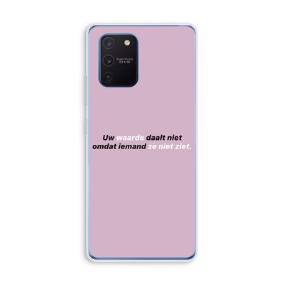 uw waarde daalt niet: Samsung Galaxy Note 10 Lite Transparant Hoesje