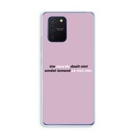 uw waarde daalt niet: Samsung Galaxy Note 10 Lite Transparant Hoesje