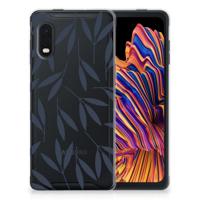 Samsung Xcover Pro | TPU Case | Leaves Blue