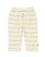 HEMA Newborn broek comfy fit jersey strepen ecru (ecru)