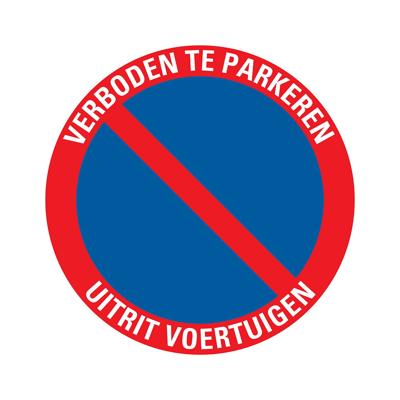 Bord rond 300 mm Verboden te parkeren - Pickup