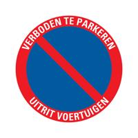 Bord rond 300 mm Verboden te parkeren - Pickup