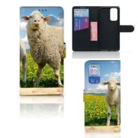 OnePlus 9 Pro | Telefoonhoesje | Met pasjeshouder | Schaap en Lammetje OnePlus 9 Pro | Telefoonhoesje | Met pasjeshouder | Schaap en Lammetje