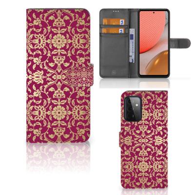 Wallet Case Samsung Galaxy A72 Barok Pink