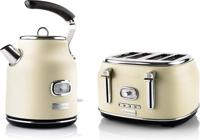 Westinghouse Retro waterkoker + broodrooster 4 sleuven - wit