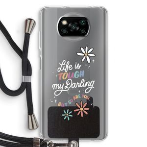 Tough Life: Xiaomi Poco X3 NFC Transparant Hoesje met koord