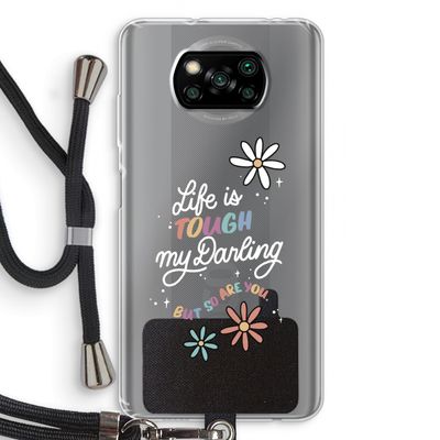 Tough Life: Xiaomi Poco X3 NFC Transparant Hoesje met koord