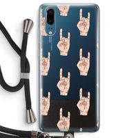 Rock: Huawei P20 Transparant Hoesje met koord