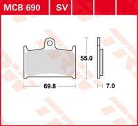 TRW Remblokken, en remschoenen voor de moto, MCB690 Allround organisch