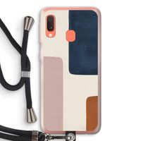 Geo #5: Samsung Galaxy A20e Transparant Hoesje met koord