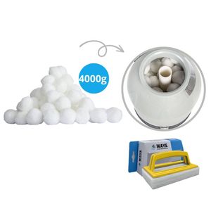 Flowclear Polysphere Filterbollen - 4000 gram & WAYS scrubborstel