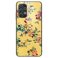 Samsung Galaxy A32 5G glazen hardcase - Florals for days