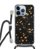 Terrazzo N°7: iPhone 13 Pro Transparant Hoesje met koord