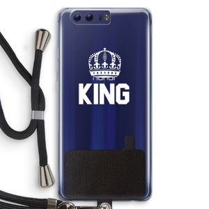 King zwart: Honor 9 Transparant Hoesje met koord