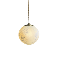 Contain - Salty Ball Transparant Glas ø180 Gouden kabel Hanglamp
