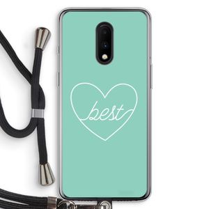 Best heart pastel: OnePlus 7 Transparant Hoesje met koord