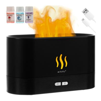 Ruhhy Aroma diffuser - 180 ml - zwart - oplaadbaar - luchtbevochtiger - geurverspreider