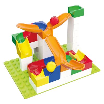 Hubelino knikkerbaan uitbreidingsset swing, 46dlg.