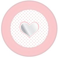 8x stuks Papieren bordjes geboorte meisjes feestartikelen 8x stuks Papieren bordjes geboorte meisjes feestartikelen