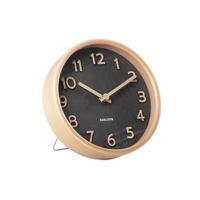 Karlsson - Table clock Pure wood grain black