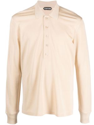 TOM FORD polo à manches longues - Tons neutres
