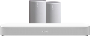 Sonos Beam Gen2 Wit + 2x Era 100 Wit