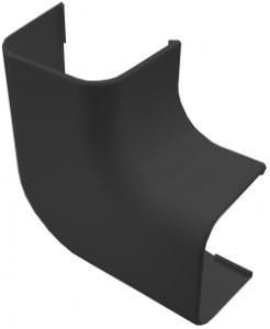 CANALIT Platte bocht voor aircokanaal 90mm ANTRACIET - 4748057