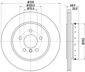 Remschijf 8DD355120671
