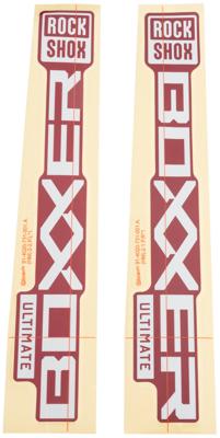 ROCKSHOX Decal set rs white 27/29 met white 38mm