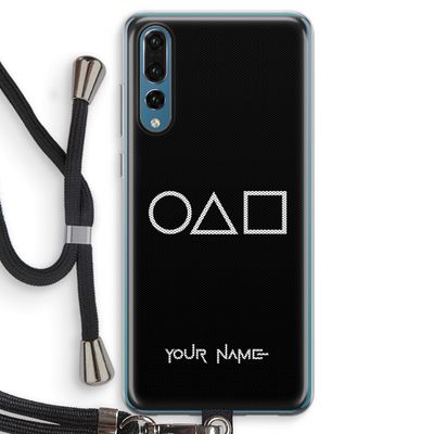 Squid Game: Huawei P20 Pro Transparant Hoesje met koord