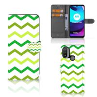 Motorola Moto E20 | E30 | E40 | Telefoon Hoesje | Zigzag Groen