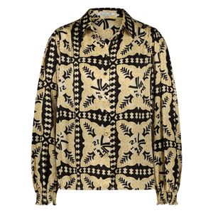 Nukus - Zwart Blouse  print - Maat XXL