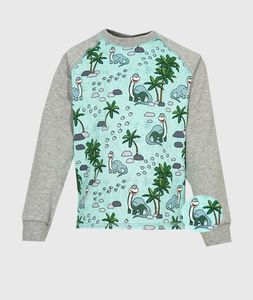 Long Sleeve Shirt Dino Mint