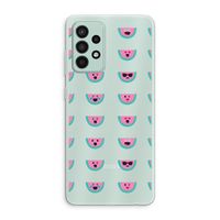 Smiley watermeloenprint: Samsung Galaxy A52s 5G Transparant Hoesje