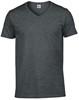 Gildan G64V00 Softstyle® Adult V-Neck T-Shirt - Dark Heather - L