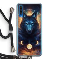 Wolf Dreamcatcher: Samsung Galaxy A50 Transparant Hoesje met koord