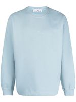 Stone Island sweat en coton à logo brodé - Bleu