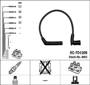 Bougiekabelset RCFD1209
