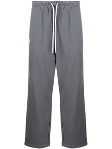 AAPE BY *A BATHING APE® pantalon de jogging droit à logo imprimé - Gris