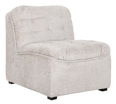MUST Living Fauteuil 'Liberty' Grof Velvet, kleur Naturel