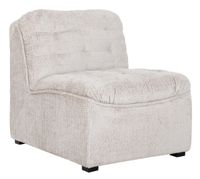 MUST Living Fauteuil 'Liberty' Grof Velvet, kleur Naturel