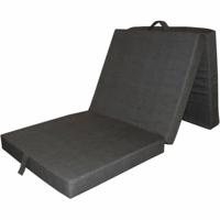 Vloerstoel Grijs 190 x 70 x 9 cm Opvouwbaar Voor meerdere posities