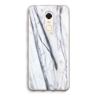 Gestreepte marmer: Xiaomi Redmi 5 Transparant Hoesje