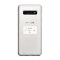 Reminder: Samsung Galaxy S10 4G Transparant Hoesje - thumbnail