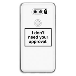 Don't need approval: LG V30 Transparant Hoesje