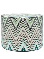 Missoni Home pouffe à motif zig-zag - Vert - thumbnail